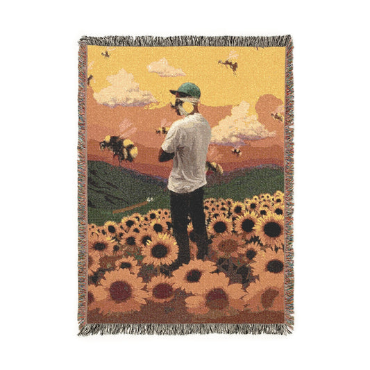 Flower Boy Woven Blanket